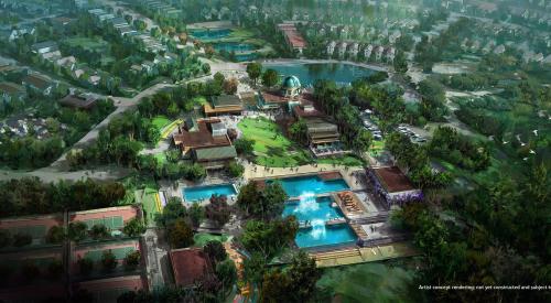 Aerial rendering of Asteria, a new Storyliving by Disney community coming to North Carolina
