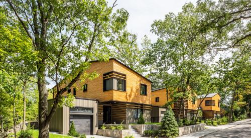 Brucewood Homes three passive house-designed homes exterior