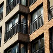Exterior of apartment building