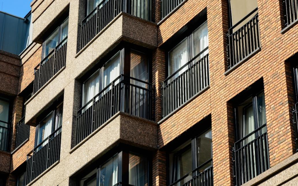Exterior of apartment building