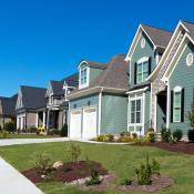 Street view of single-family homes