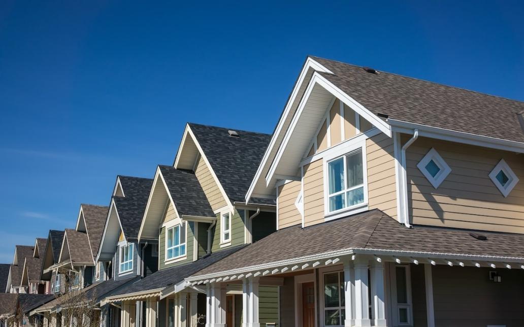Row of townhomes