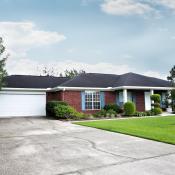 Brick ranch house