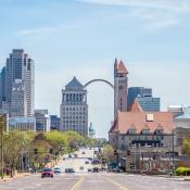 Street view of St. Louis