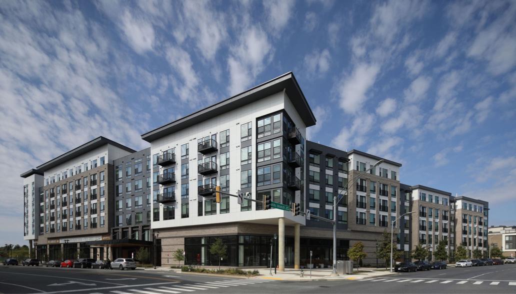 Affordable housing project exterior during the day