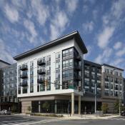 Affordable housing project exterior during the day