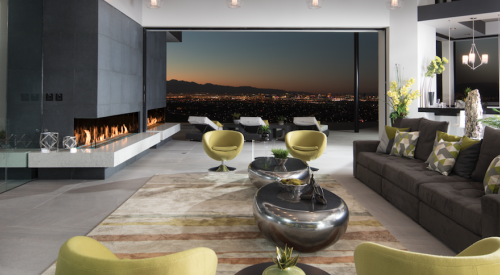 The view from the great room in The New American Home 2019