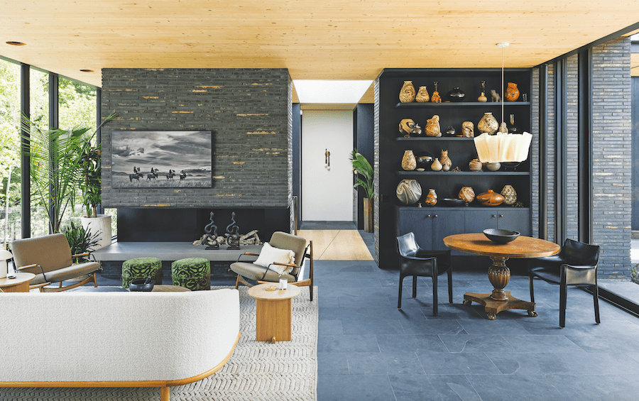Interior living space in the Burch Creek Home, a 2023 BALA winner