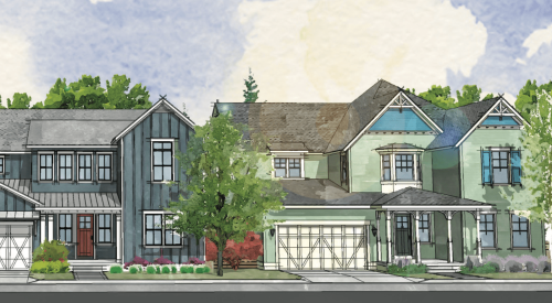 DTJ Design for The Cottages front elevations