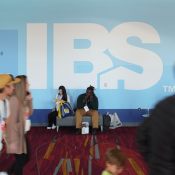 Attendees in the convention center at the International Builders' Show