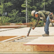 Quality subfloor installation to prevent squeaky floors